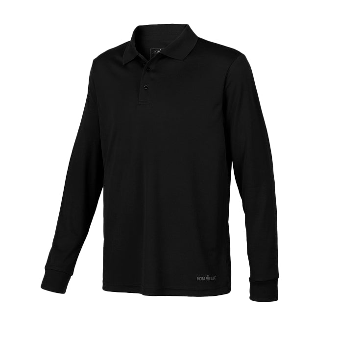 Polera Piqué Cooldry Negra Kumen - vista 2