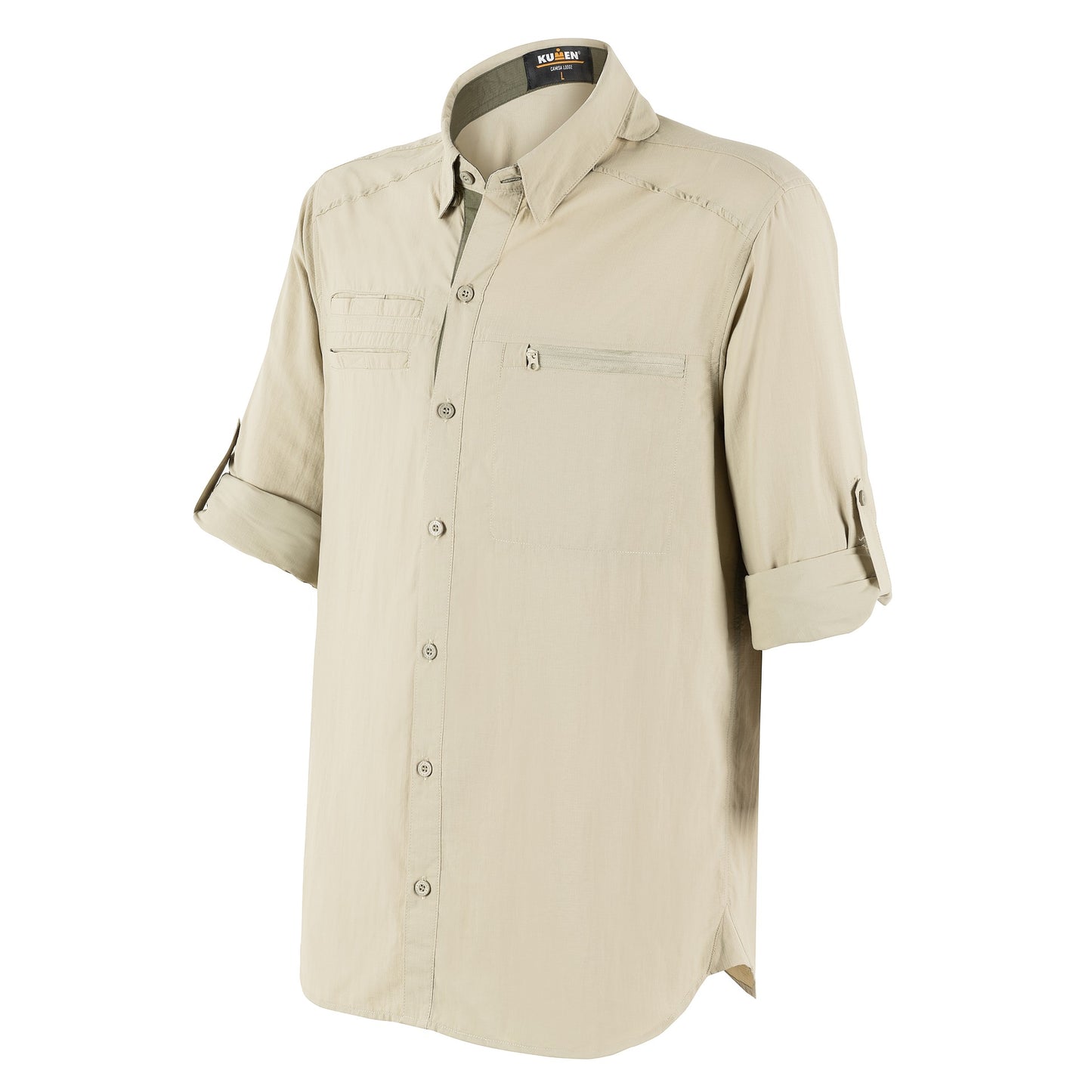 Camisa Outdoor Beige Kumen - vista 3