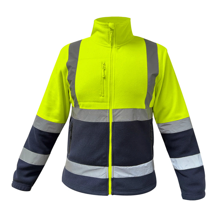 POLERON MICROPOLAR BICOLOR AMARILLO-AZUL KUMEN