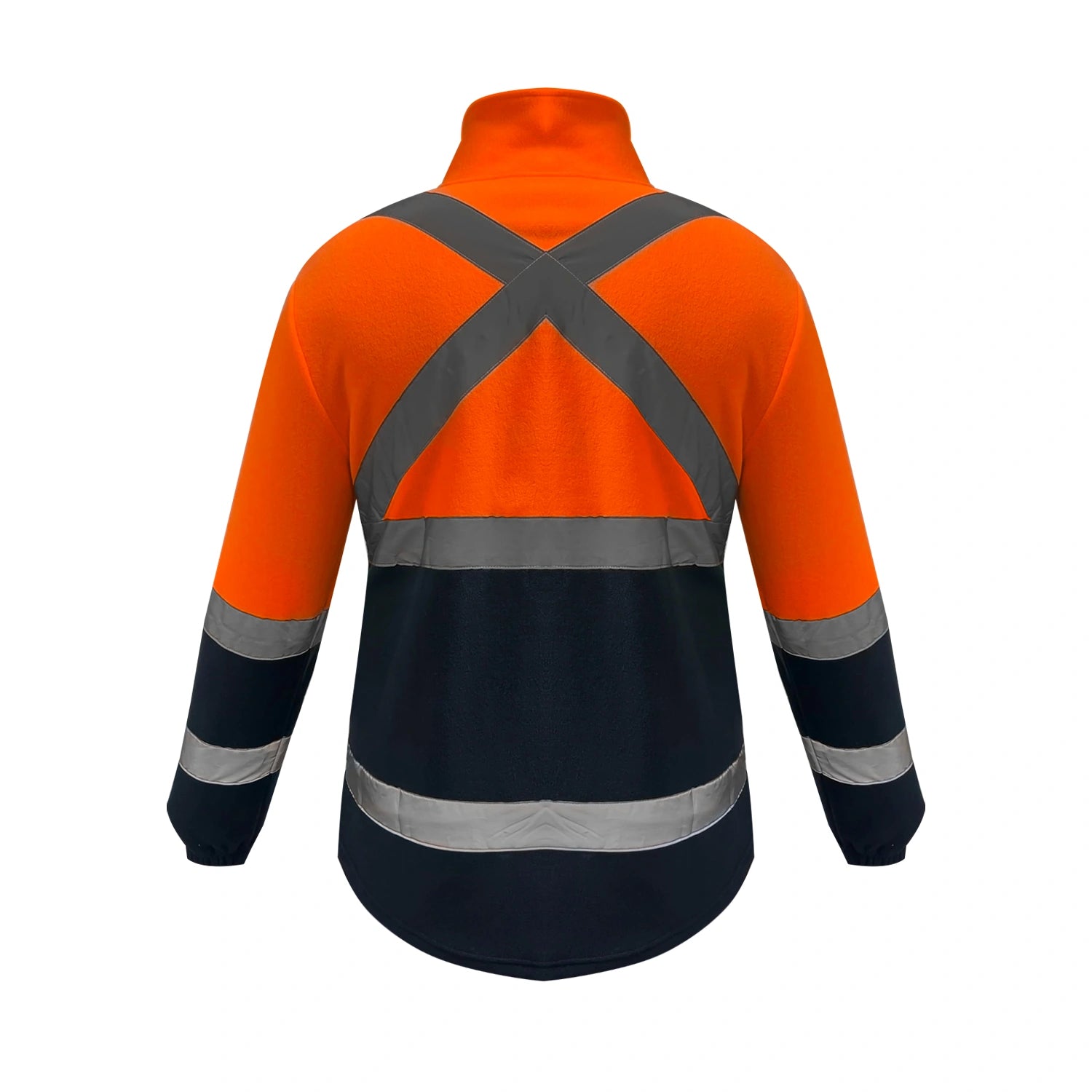 POLERON MICROPOLAR BICOLOR NARANJO-AZUL KUMEN