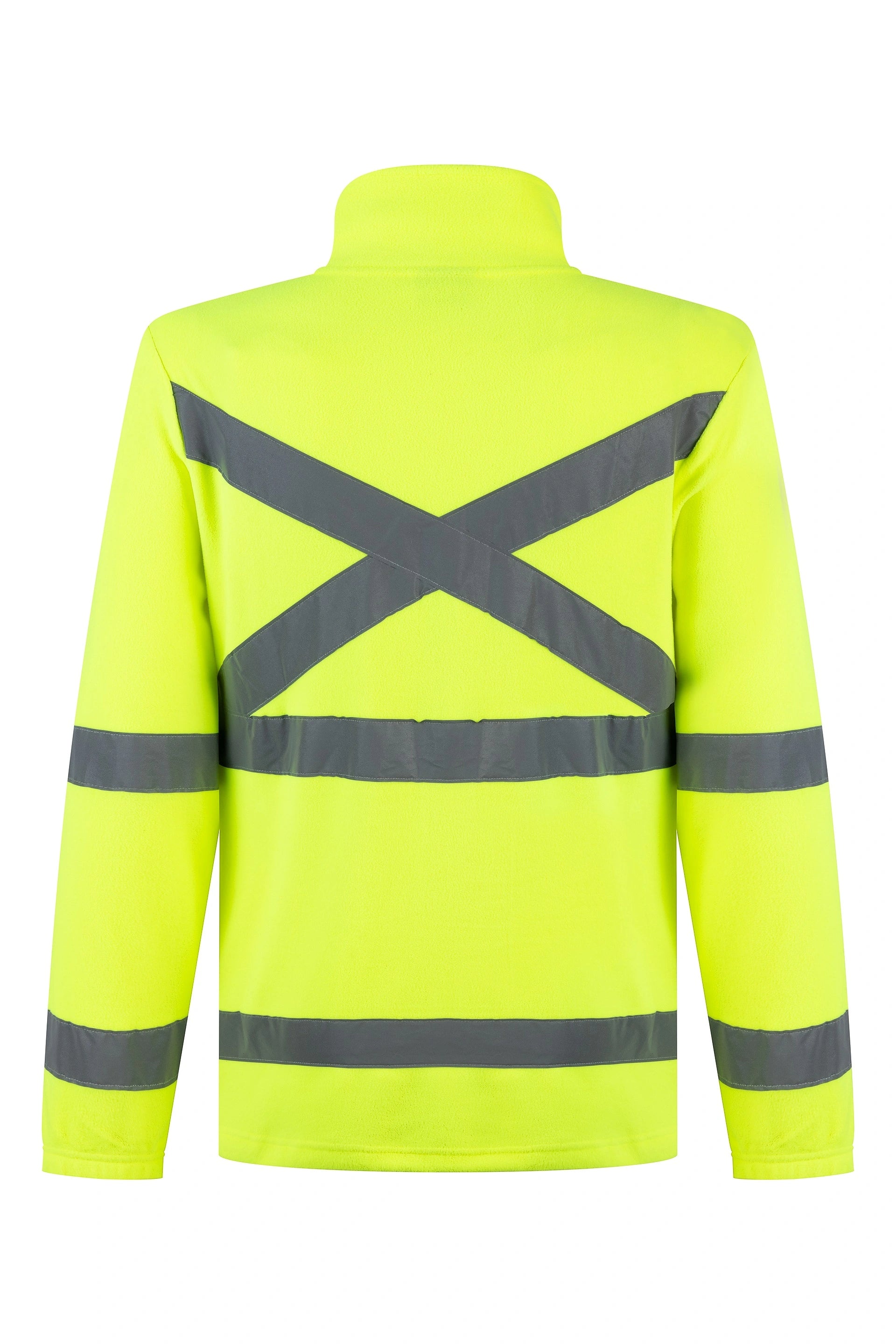 POLERON MICROPOLAR AMARILLO FLUOR CON CINTA REFLECTANTE KUMEN