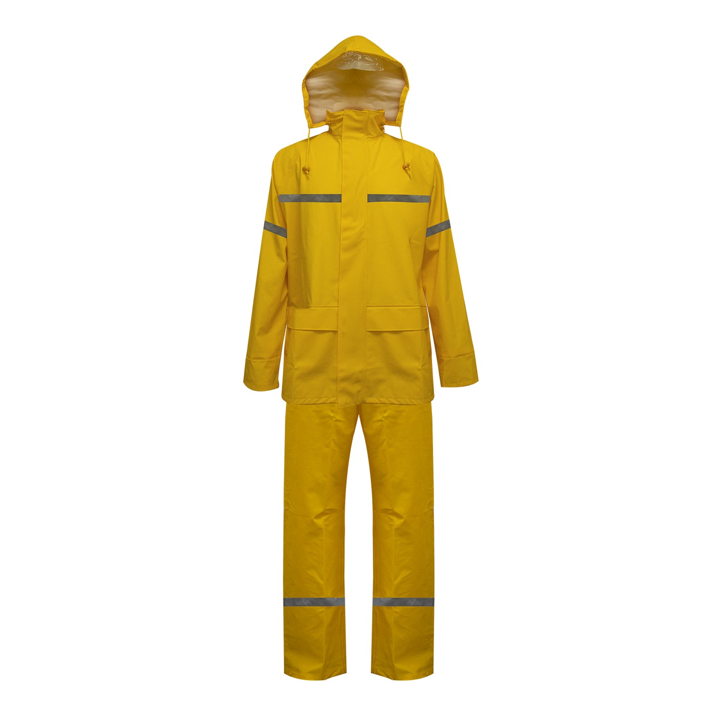 TRAJE SEALTOP PU/PVC ANTIÁCIDO CON CINTA REFLECTANTE  AMARILLO