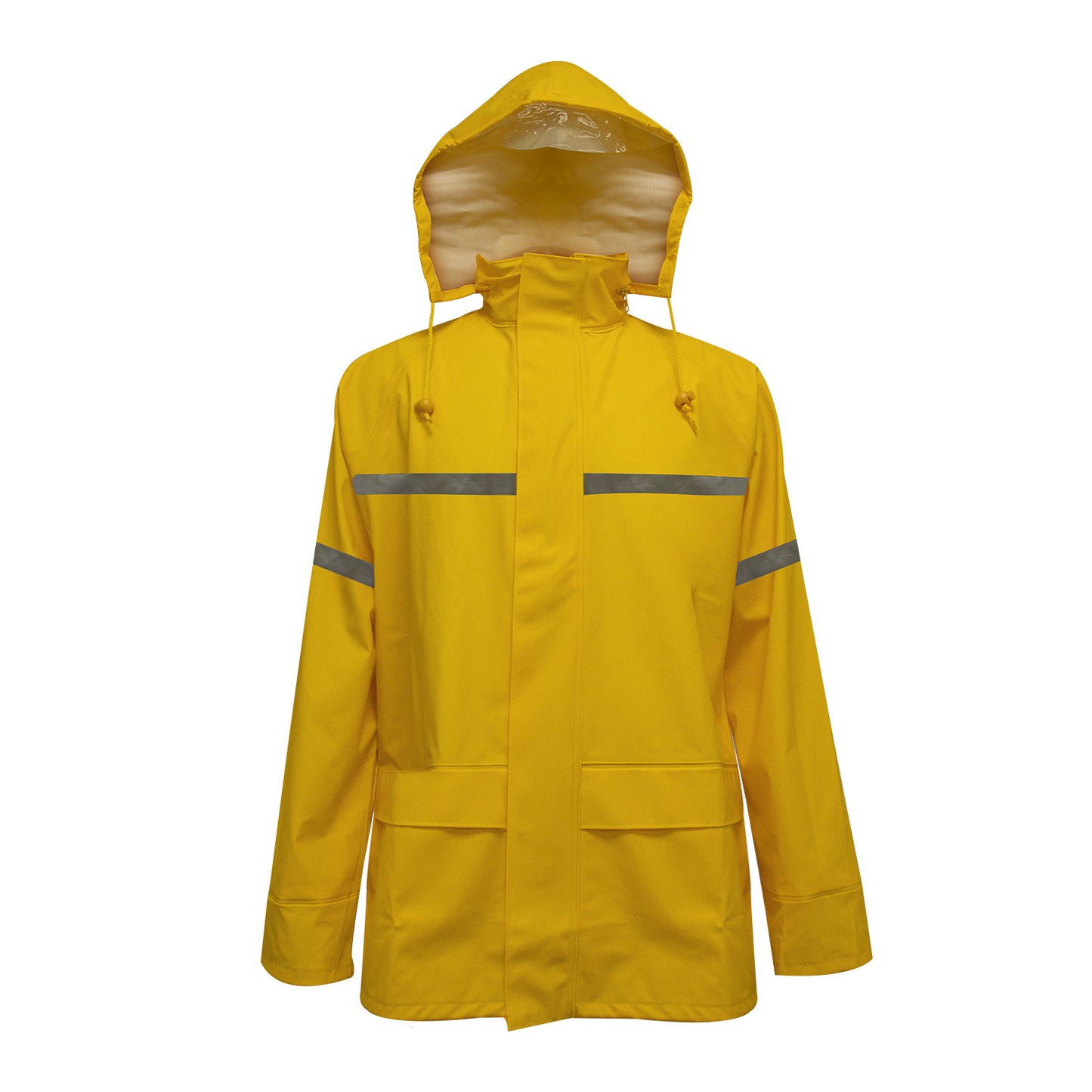 TRAJE SEALTOP PU/PVC ANTIÁCIDO CON CINTA REFLECTANTE  AMARILLO