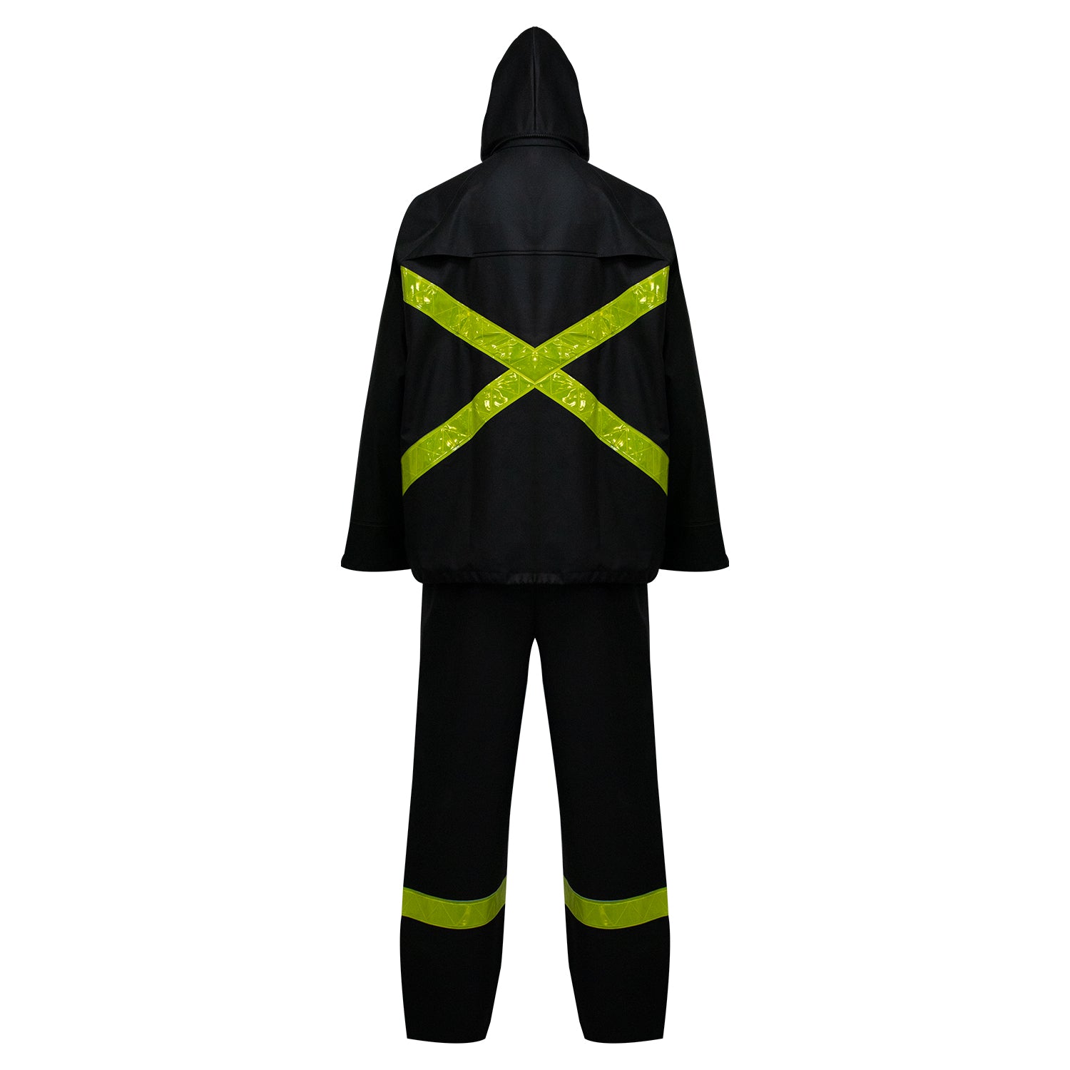 TRAJE SEALTOP PU/PVC ANTIÁCIDO DÍA Y NOCHE CON CINTA REFLECTANTE VERDE SIBERIA