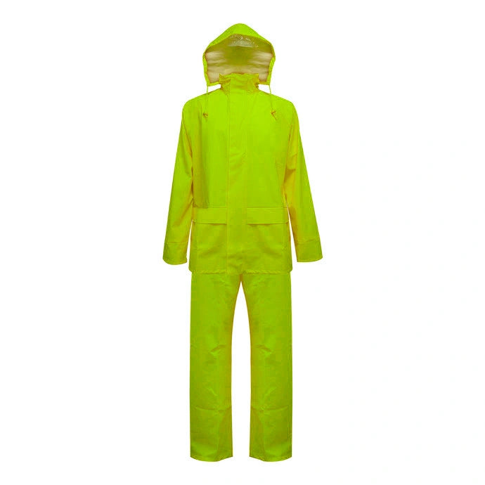 TRAJE PU-PVC HI VIS ANTIACIDO AMARILLO SIBERIA