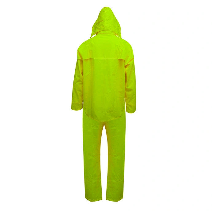 TRAJE PU-PVC HI VIS ANTIACIDO AMARILLO SIBERIA