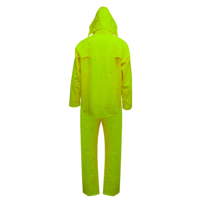 TRAJE PU/PVC HI-VIS ANTIACIDO AMARILLO SIBERIA