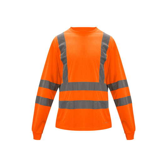 Polera Cooldry Cuello Redondo Hi-Vis Naranjo Kumen