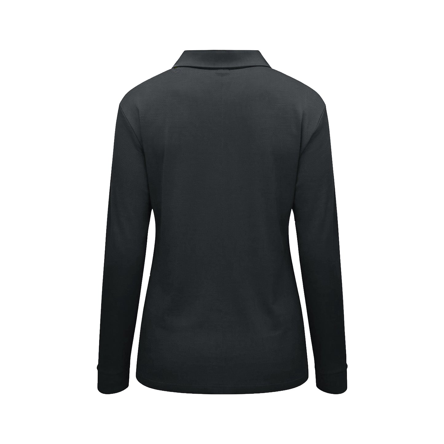 Polera Waffle Manga Larga Mujer Gris Kumen - vista 2