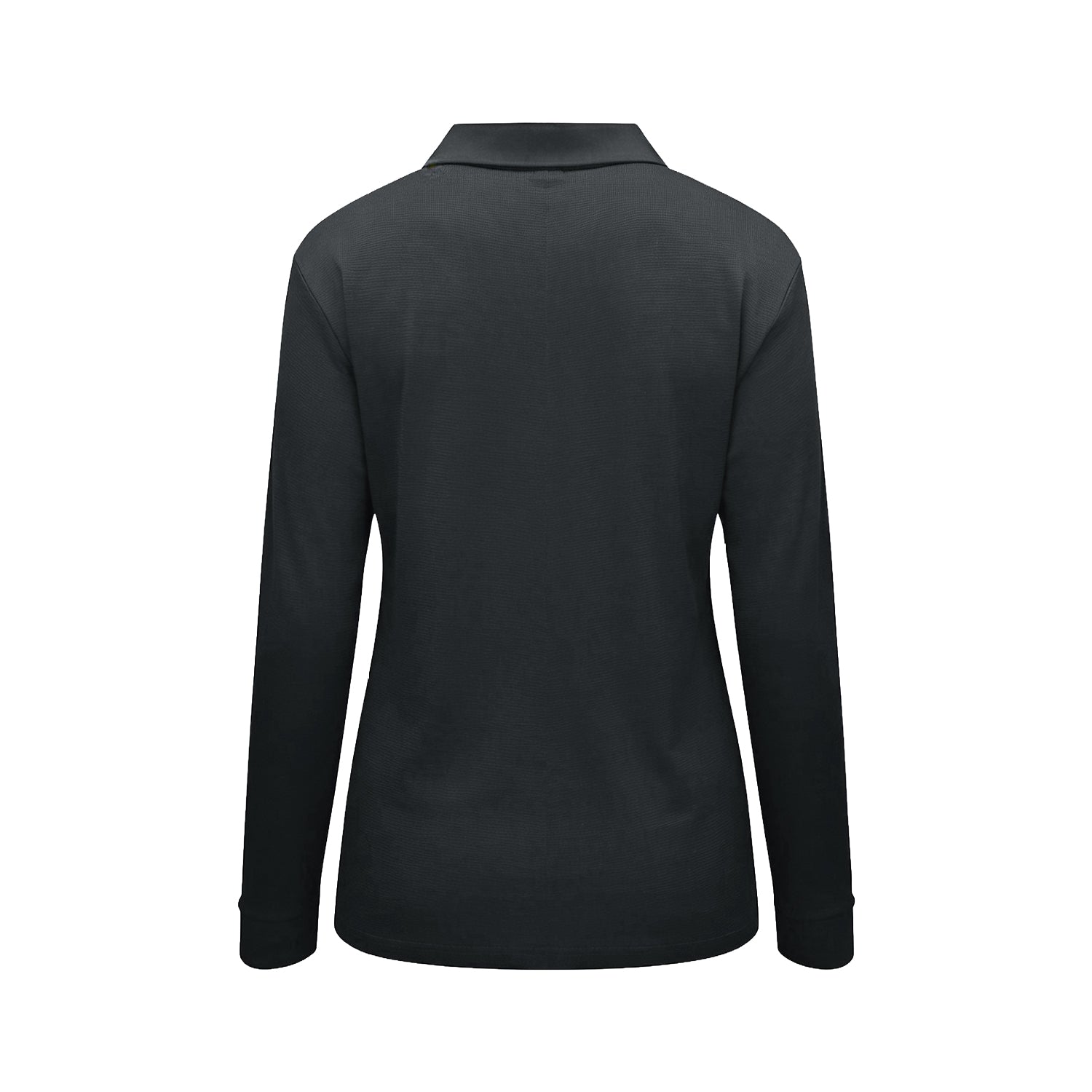 Polera Waffle Manga Larga Mujer Gris Kumen - vista 2