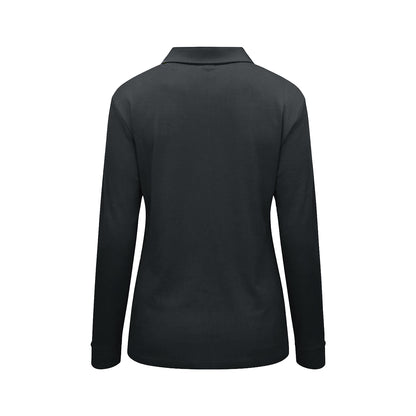 Polera Waffle Manga Larga Mujer Gris Kumen - vista 2