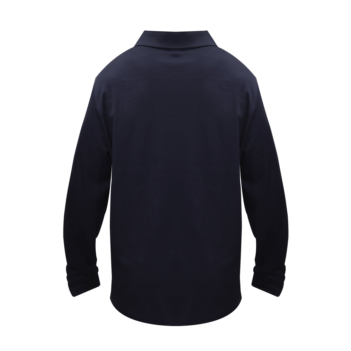 Polera Waffle Manga Larga Azul Kumen - vista 2