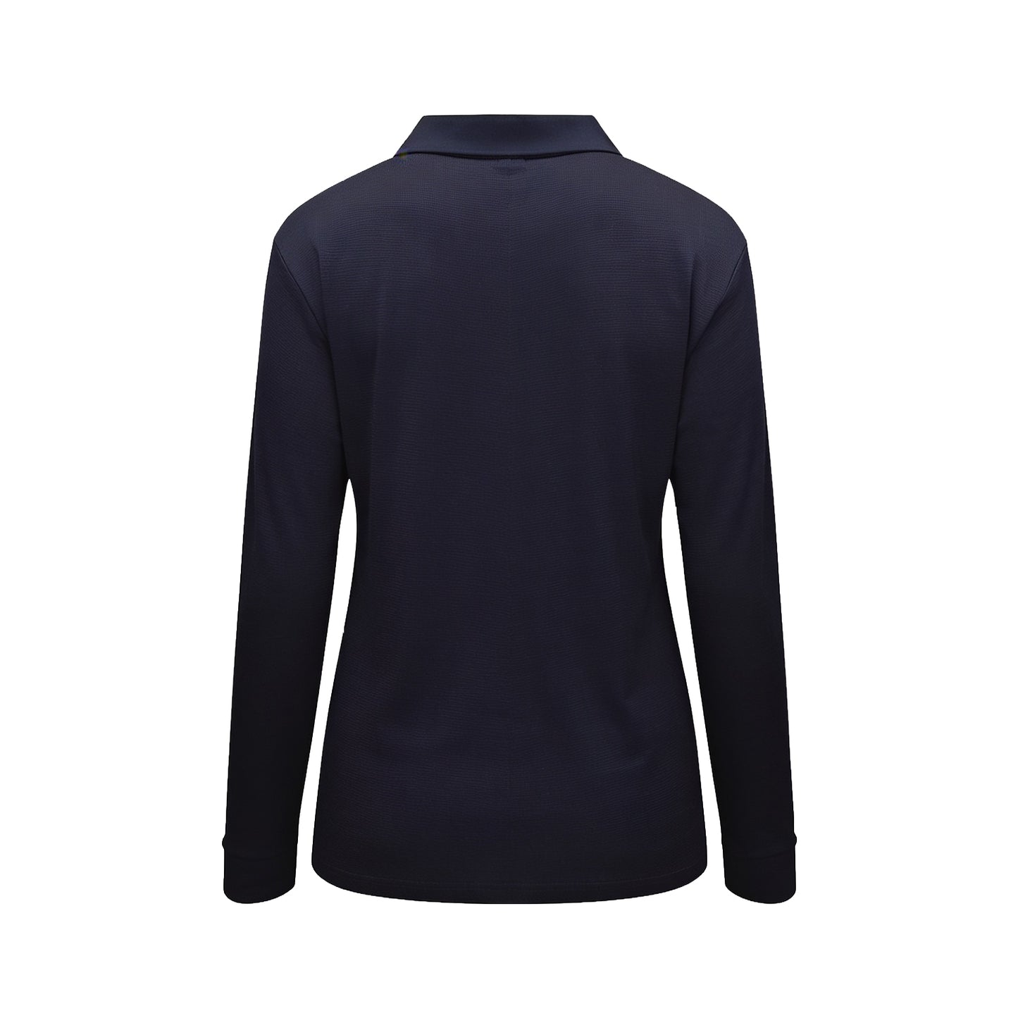 Polera Waffle Manga Larga Mujer Azul Kumen - vista 2