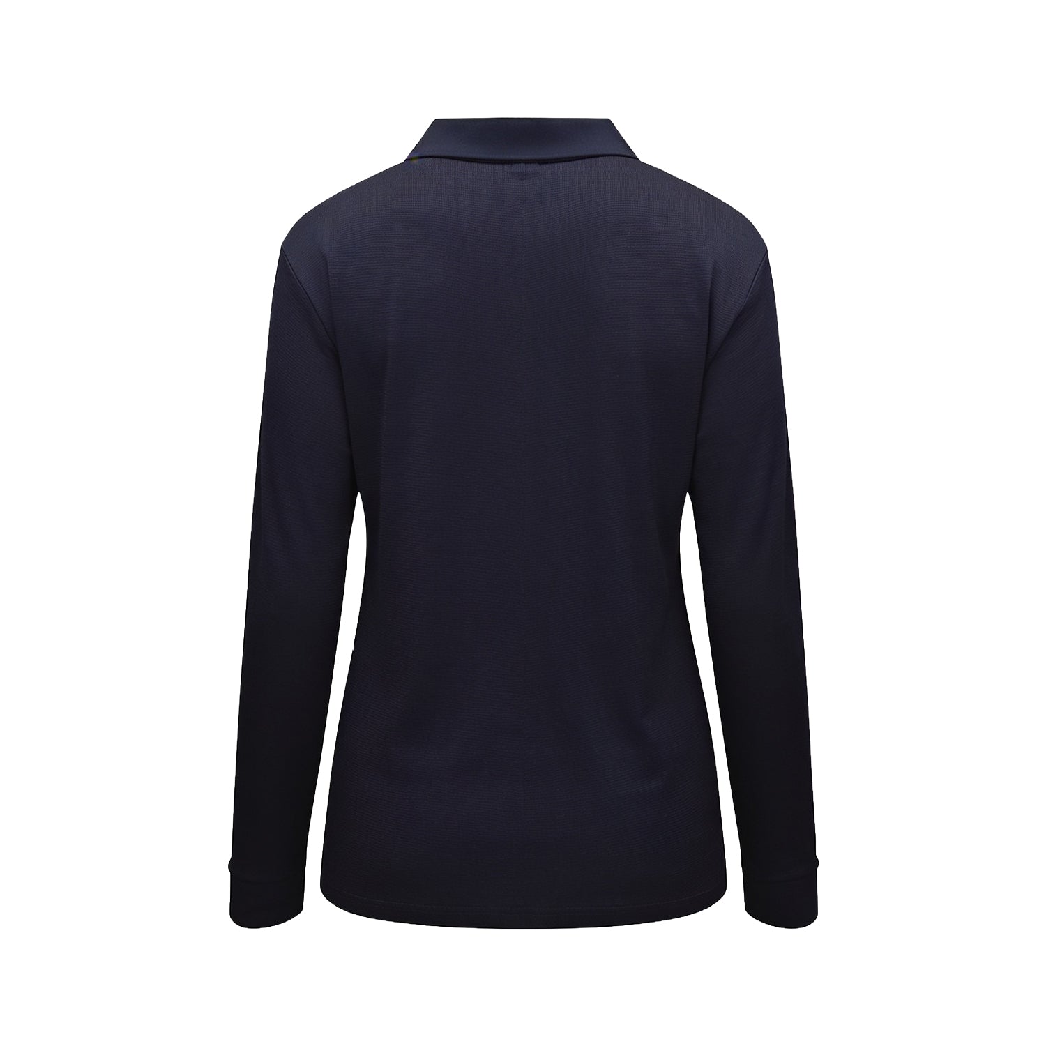 Polera Waffle Manga Larga Mujer Azul Kumen - vista 2