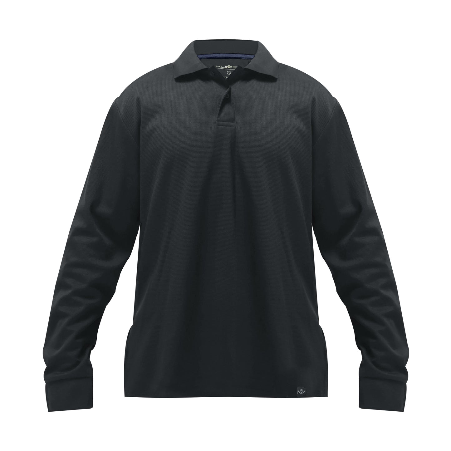 Polera Waffle Manga Larga Gris Kumen
