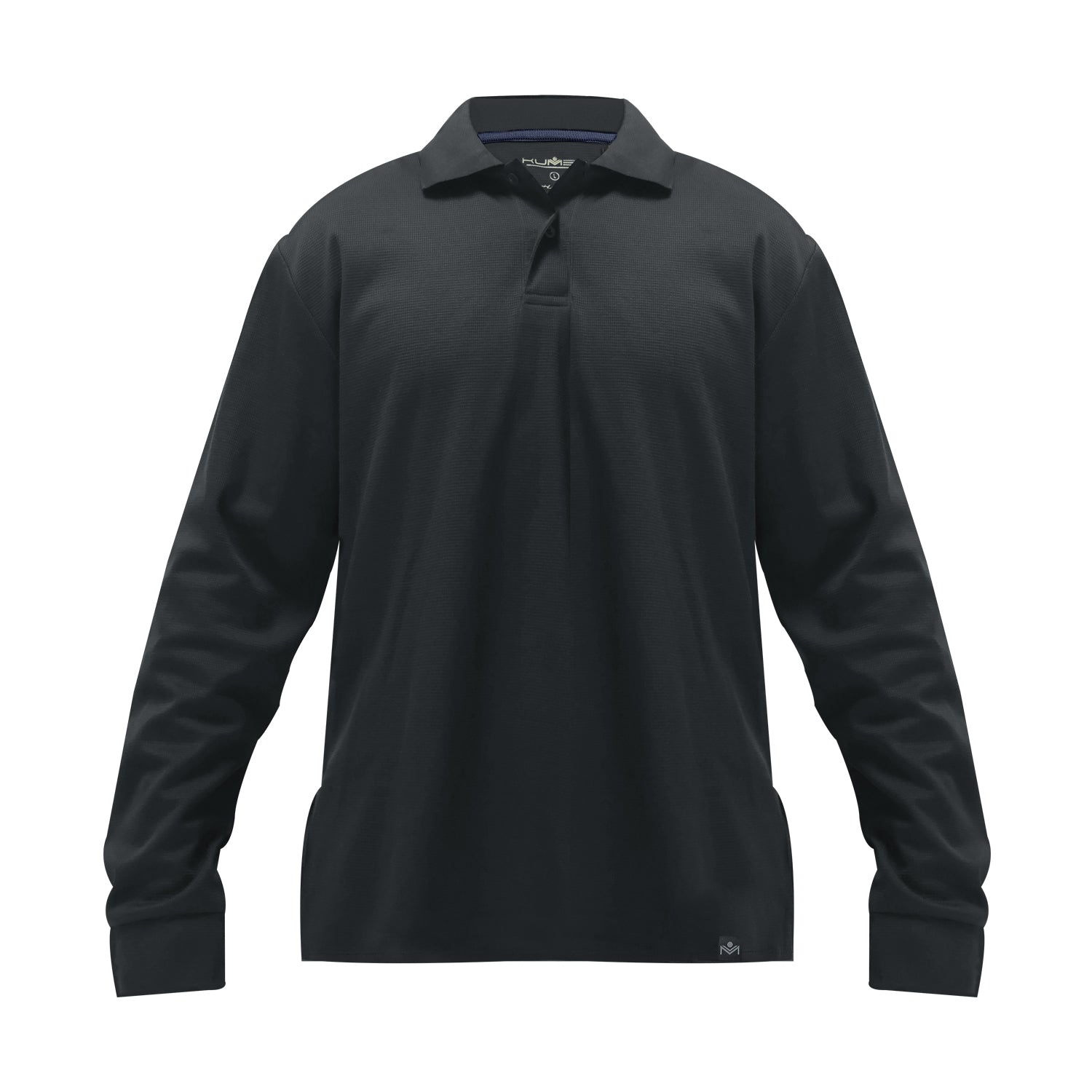 Polera Waffle Manga Larga Gris Kumen