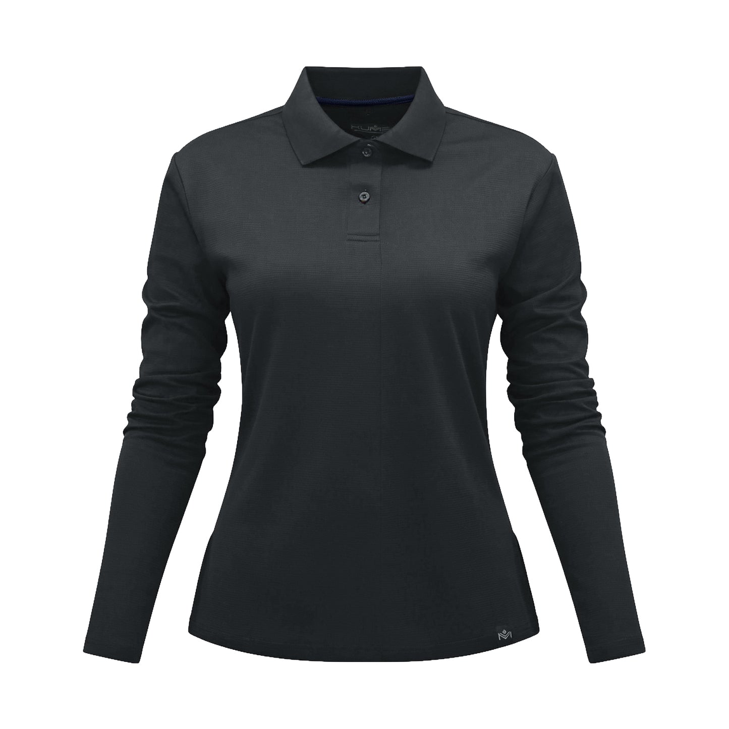 Polera Waffle Manga Larga Mujer Gris Kumen