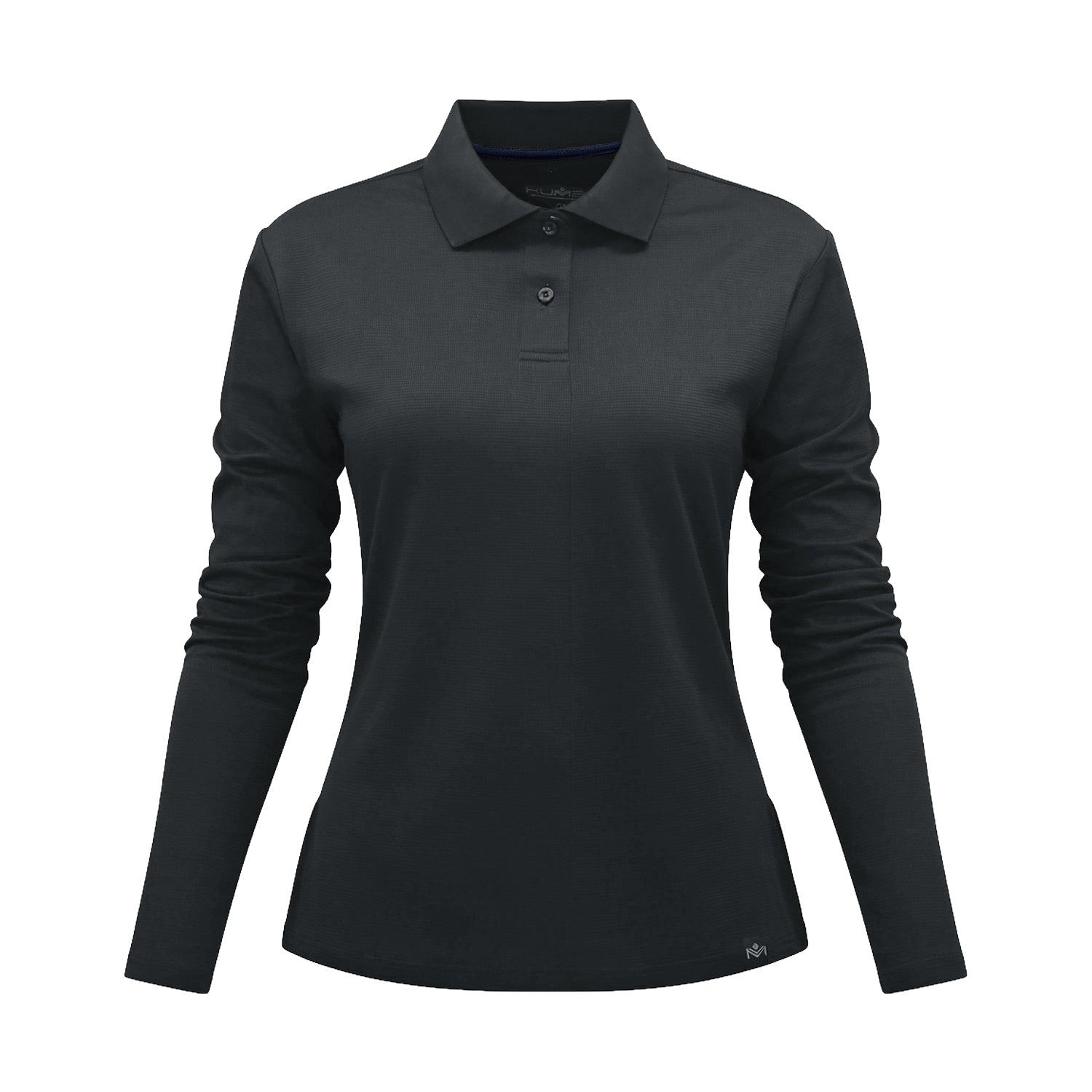 Polera Waffle Manga Larga Mujer Gris Kumen