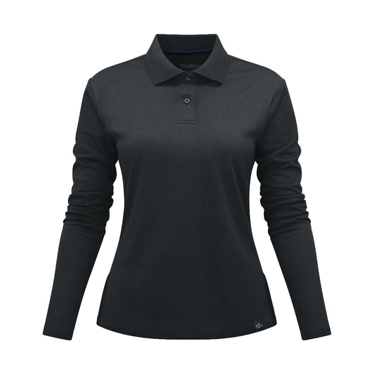 Polera Waffle Manga Larga Mujer Gris Kumen