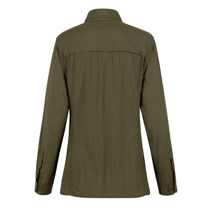 Blusa Outdoor Verde Oliva Kumen - vista 2