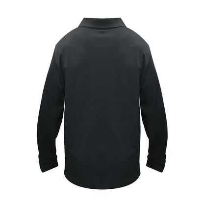 Polera Waffle Manga Larga Gris Kumen - vista 2