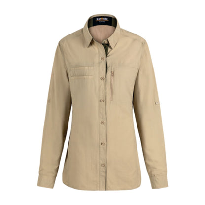 Blusa Outdoor Antiácida Beige Kumen - vista 2