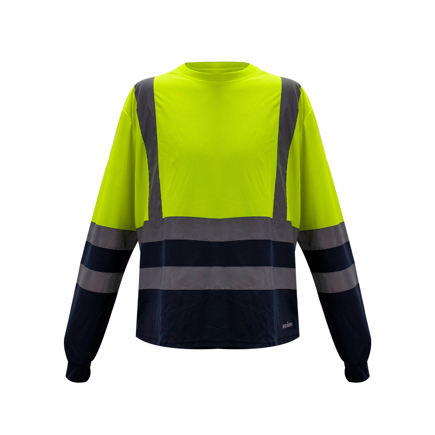 Polera Cooldry Cuello Redondo Hi-Vis Bicolor Amarillo Kumen