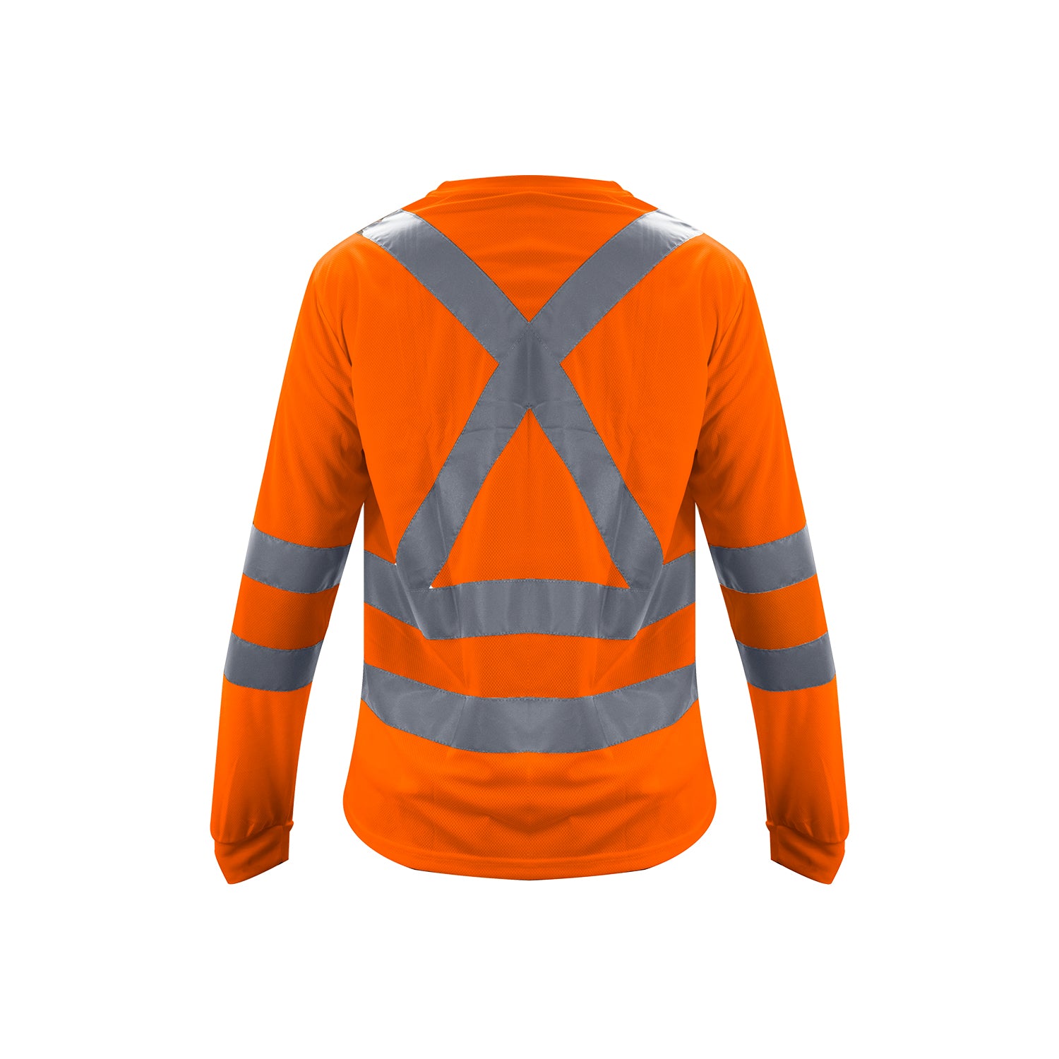Polera Cooldry Cuello Redondo Hi-Vis Naranjo Kumen - vista 2